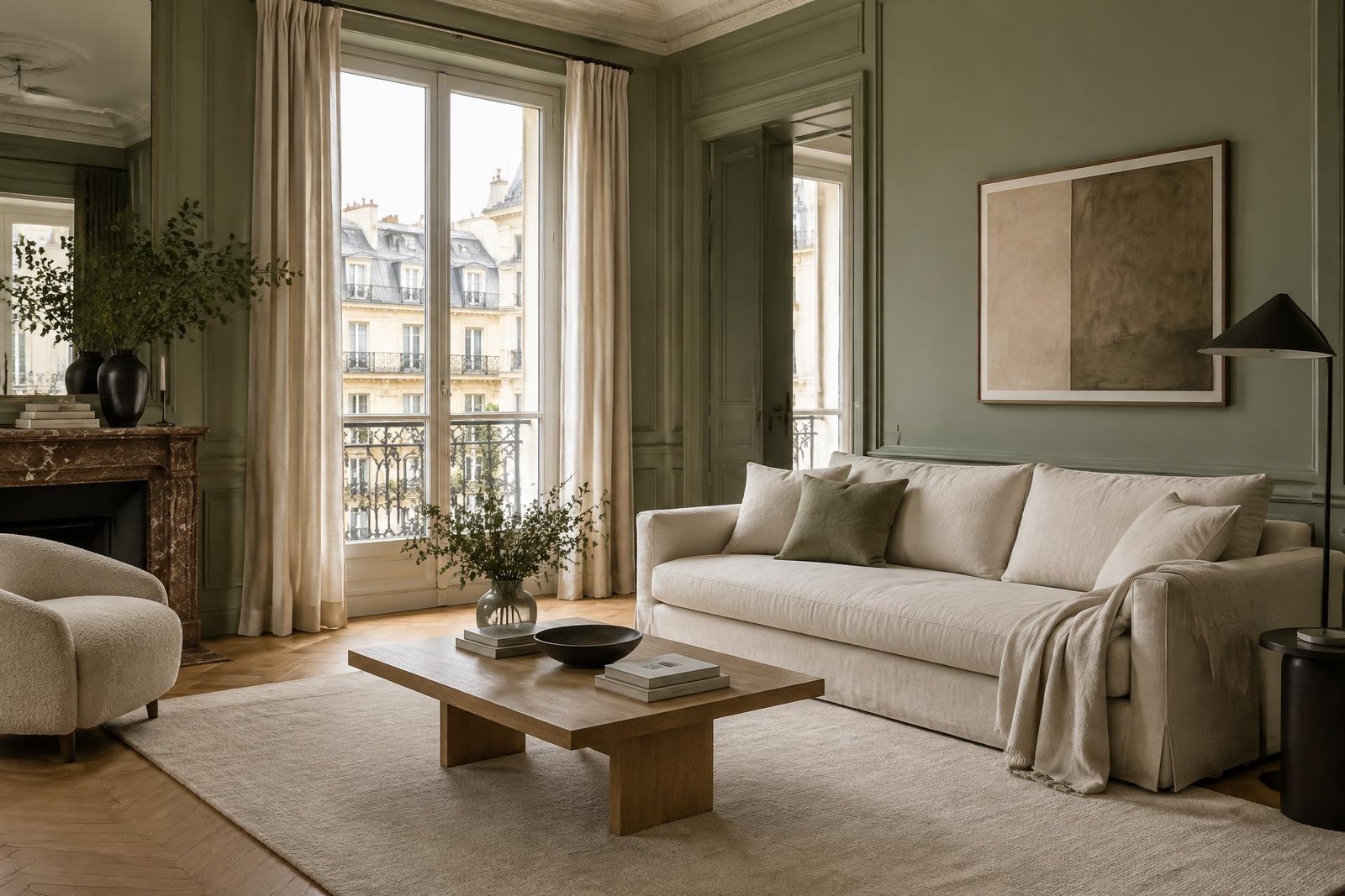 Salon lumineux meublé et géré par Conciergerie SLP